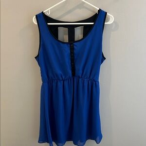 Eyeshadow Blue Mini Dress
